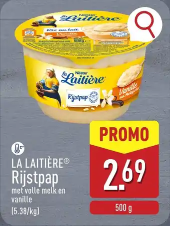 ALDI La laitière rijstpap aanbieding