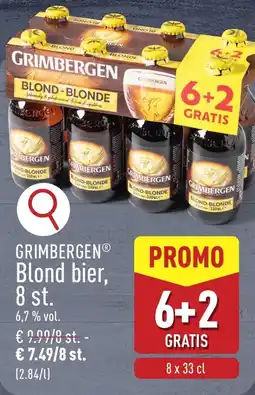 ALDI Grimbergen blond bier aanbieding