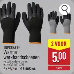 ALDI Topcraft warme werkhandschoenen aanbieding