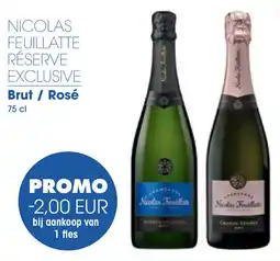 Prik en Tik Nicolas feuillatte réserve exclusive aanbieding