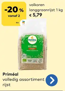 Bio Planet Priméal volkoren langgraanrijst aanbieding