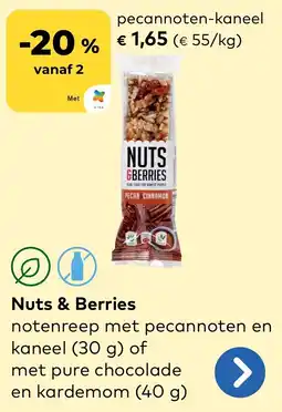 Bio Planet Nuts & Berries pecannoten-kaneel aanbieding