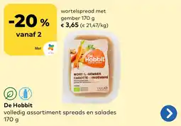 Bio Planet De Hobbit wortelspread met gember aanbieding