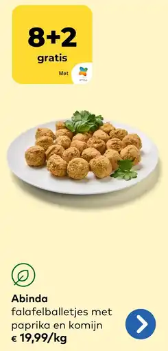 Bio Planet Abinda falafelballetjes met paprika en komijn aanbieding