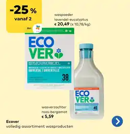 Bio Planet Ecover wasverzachter roos-bergamot aanbieding
