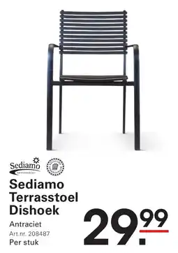 Sligro Sediamo Terrasstoel Dishoek aanbieding