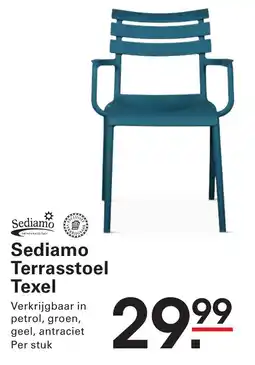 Sligro Sediamo Terrasstoel Texel aanbieding