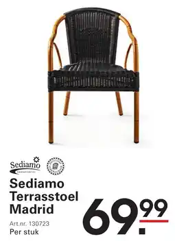 Sligro Sediamo Terrasstoel Madrid aanbieding