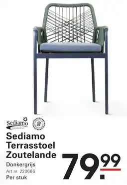 Sligro Sediamo Terrasstoel Zoutelande aanbieding