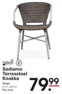 Sligro Sediamo Terrasstoel Knokke aanbieding