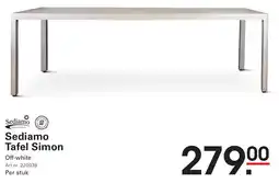 Sligro Sediamo Tafel Simon aanbieding