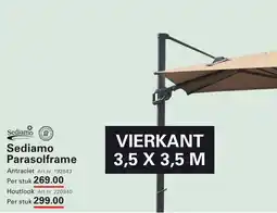 Sligro Sediamo Parasolframe aanbieding