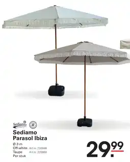 Sligro Sediamo Parasol Ibiza aanbieding