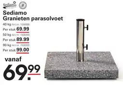 Sligro Sediamo Granieten parasolvoet aanbieding