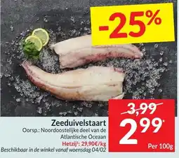 Intermarché Zeeduivelstaart aanbieding