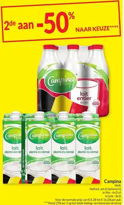 Intermarché Campina Melk aanbieding