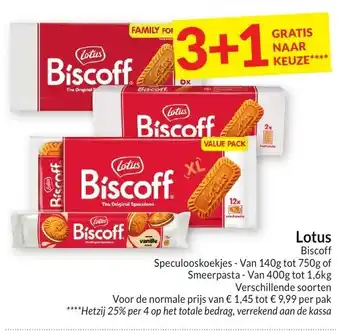 Intermarché Lotus Biscoff aanbieding