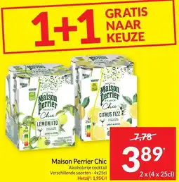 Intermarché Maison Perrier Chic Alcoholvrije cocktail aanbieding