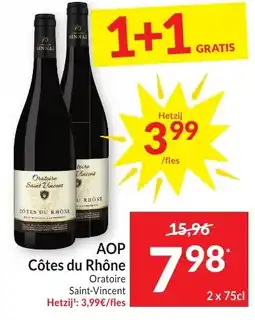 Intermarché AOP Côtes du Rhône Oratoire Saint-Vincent aanbieding