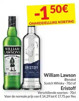 Intermarché William Lawson of Eristoff aanbieding
