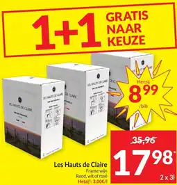 Intermarché Les Hauts de Claire Franse wijn aanbieding