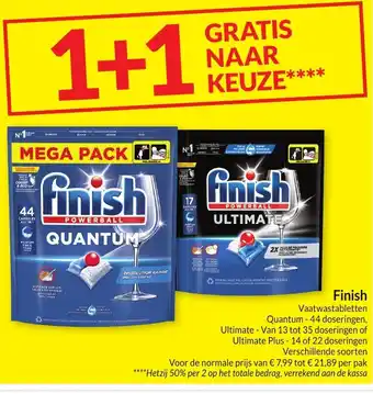Intermarché Finish Vaatwastabletten aanbieding