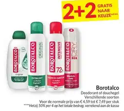 Intermarché Borotalco Deodorant of douchegel aanbieding