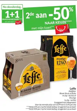 Intermarché Leffe Abdijbier aanbieding