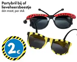 TEDi Partybril bij of lieveheersbeestje aanbieding