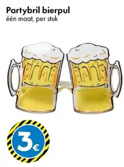 TEDi Partybril bierpul aanbieding