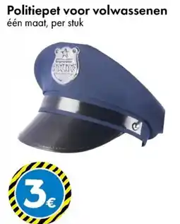 TEDi Politiepet voor volwassenen aanbieding