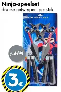 TEDi Ninja-speelset aanbieding