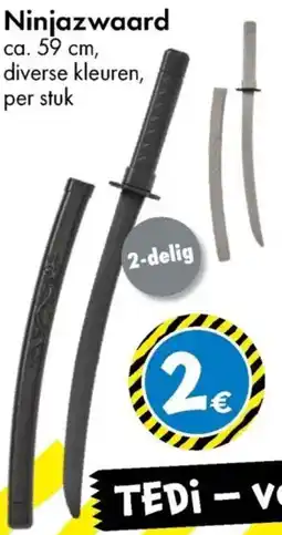 TEDi Ninjazwaard aanbieding
