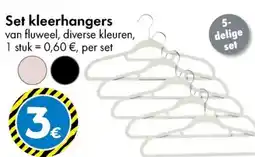 TEDi Set kleerhangers aanbieding