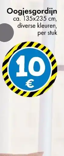 TEDi Oogjesgordijn aanbieding