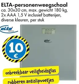 TEDi ELTA-personenweegschaal aanbieding