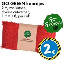 TEDi GO GREEN koordjes aanbieding