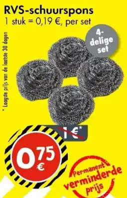 TEDi RVS-schuurspons aanbieding