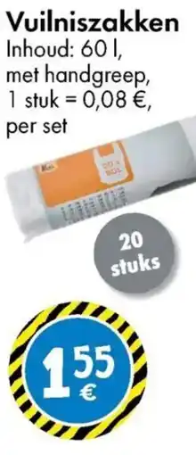 TEDi Vuilniszakken aanbieding