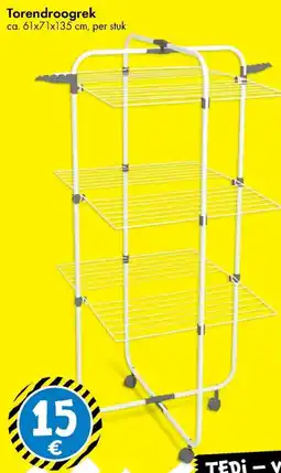 TEDi Torendroogrek aanbieding