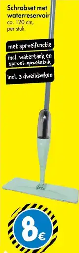 TEDi Schrobset met waterreservoir aanbieding