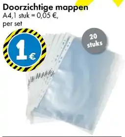 TEDi Doorzichtige mappen aanbieding