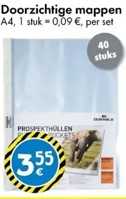 TEDi Doorzichtige mappen aanbieding
