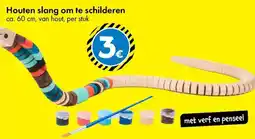 TEDi Houten slang om te schilderen aanbieding