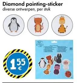 TEDi Diamond painting-sticker aanbieding