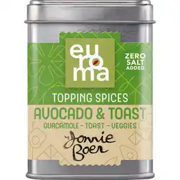 Albert Heijn Euroma Topping spices avocado & toast aanbieding