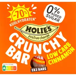 Albert Heijn Holie's Crunchy bar low carb cinnamon aanbieding