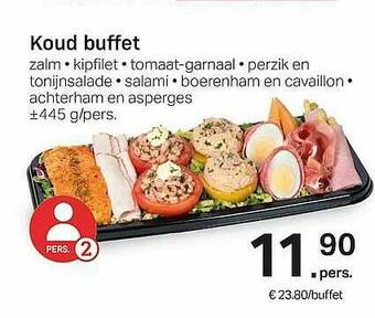 Buurtslagers Koud Buffet aanbieding