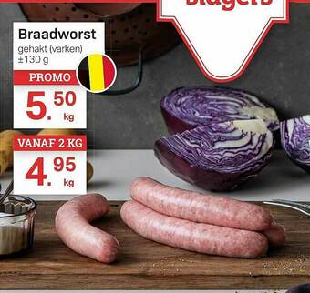 Buurtslagers Braadworst aanbieding