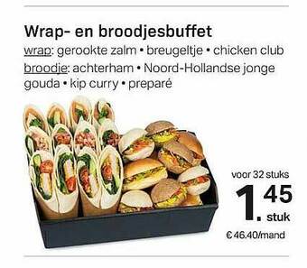 Buurtslagers Wrap En Broodjesbuffet aanbieding